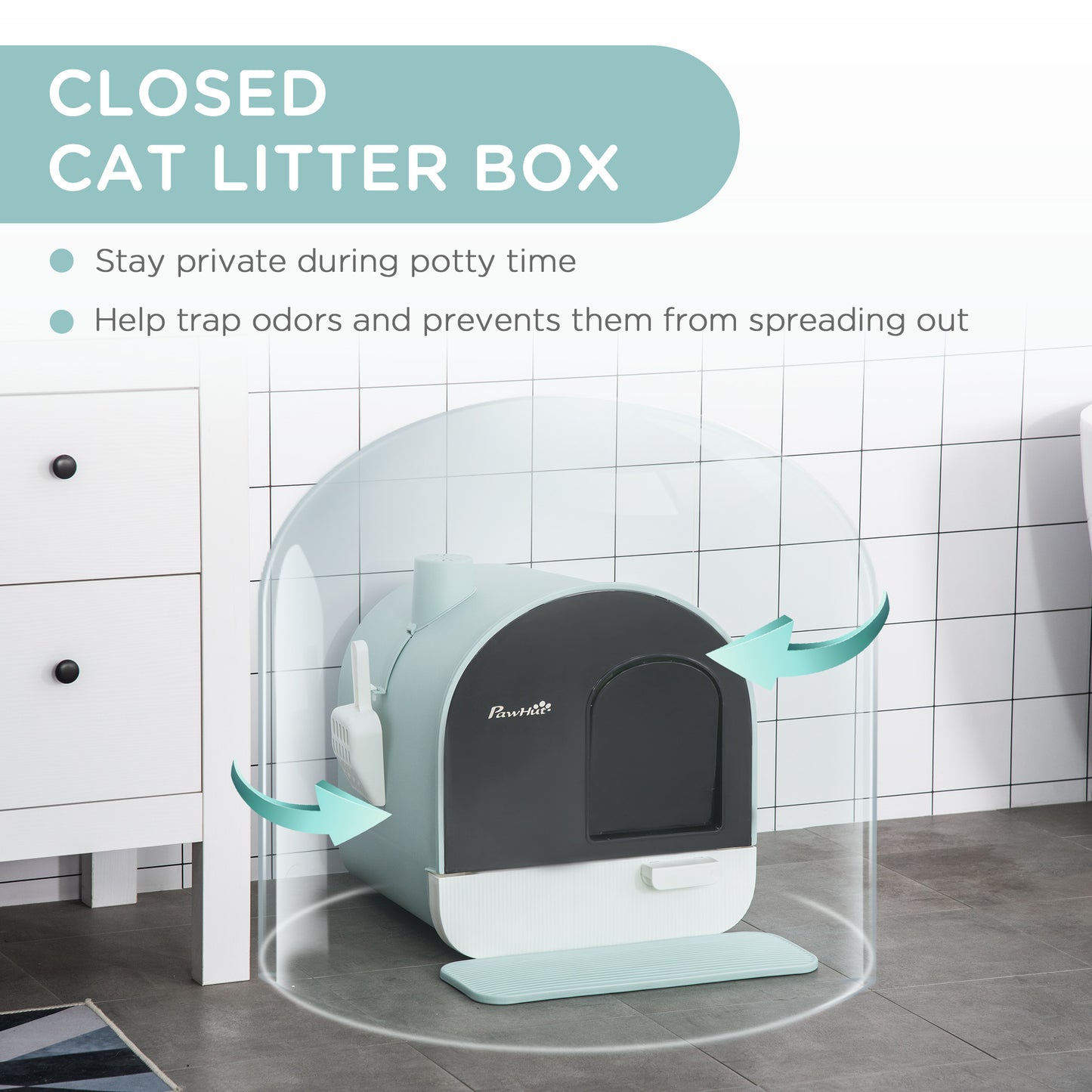 PawHut Ultimate Clean Cat Kitter Box