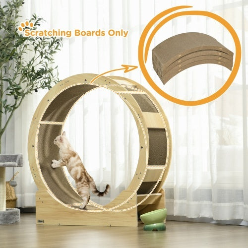 PawHut Purrfect Round Cat Scratcher Lounge