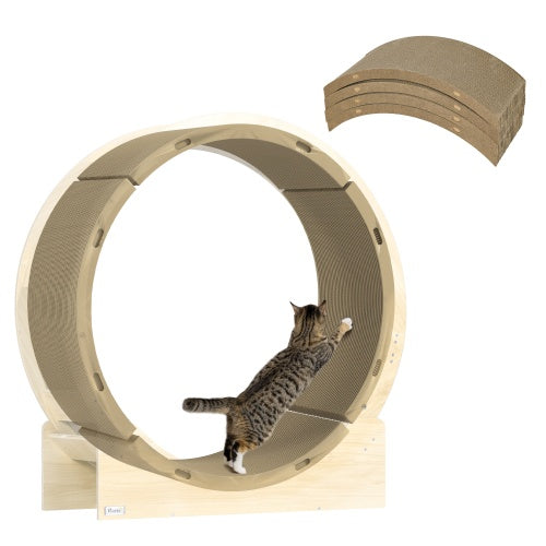 PawHut Purrfect Round Cat Scratcher Lounge